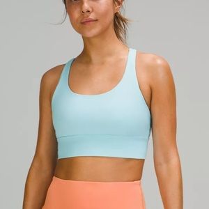 Lululemon Energy Longline Bra 8 - Icing Blue